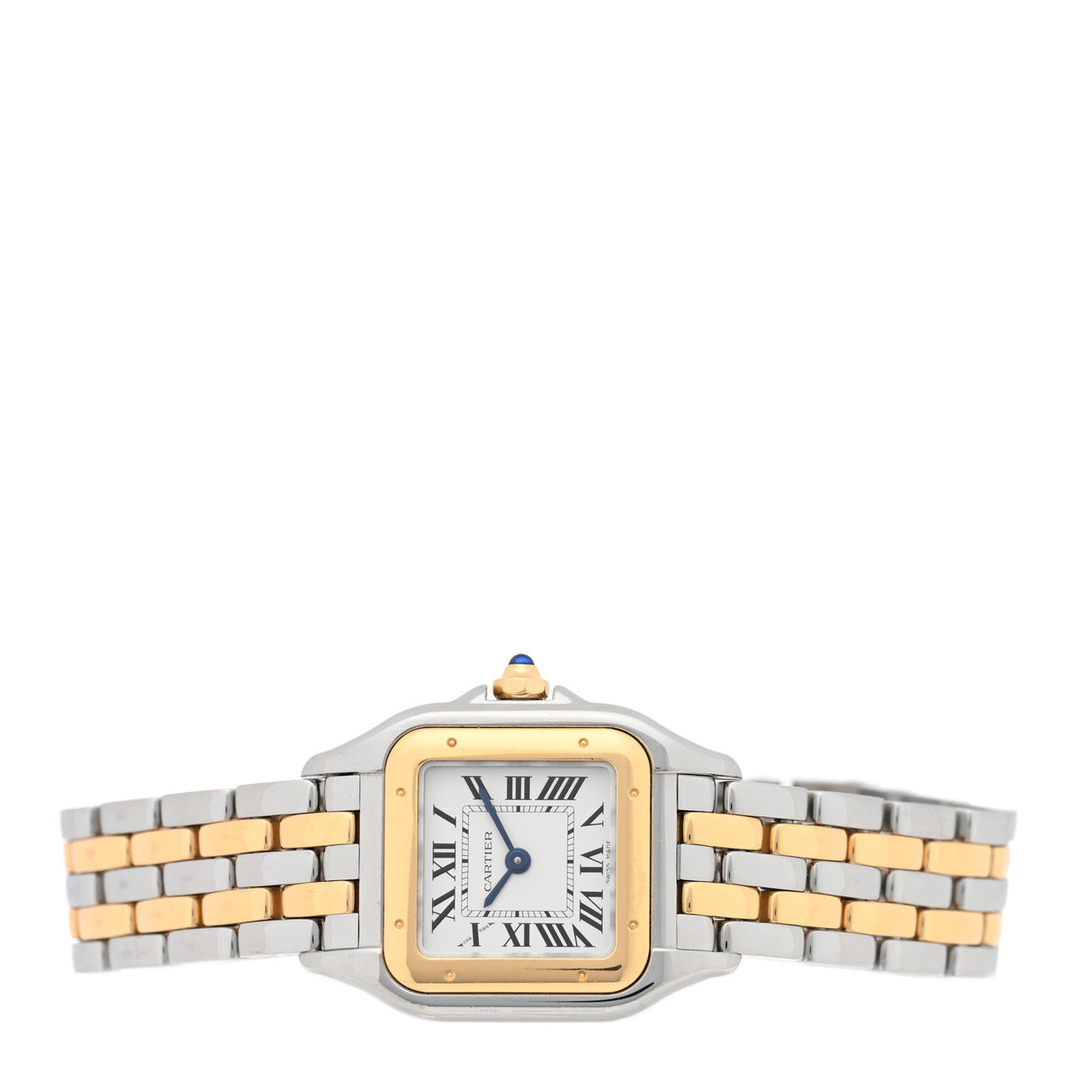 Stainless Steel 18K Yellow Gold 22mm Panthere Quartz Watch