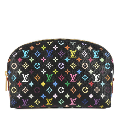 Louis Vuitton Monogram Multicolor Cosmetic Pouch Black Grenade 1 of 7