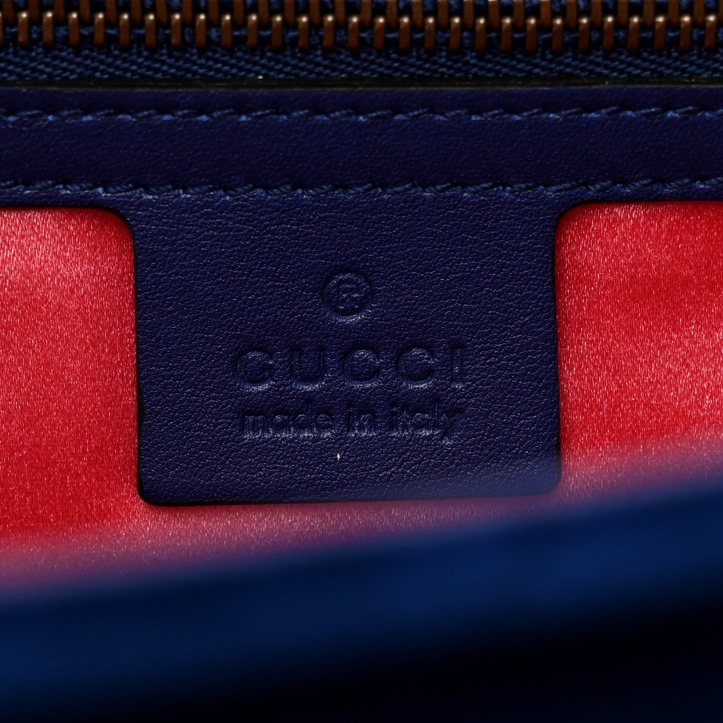 Velvet Matelasse GG Marmont Clutch Cobalt Blue