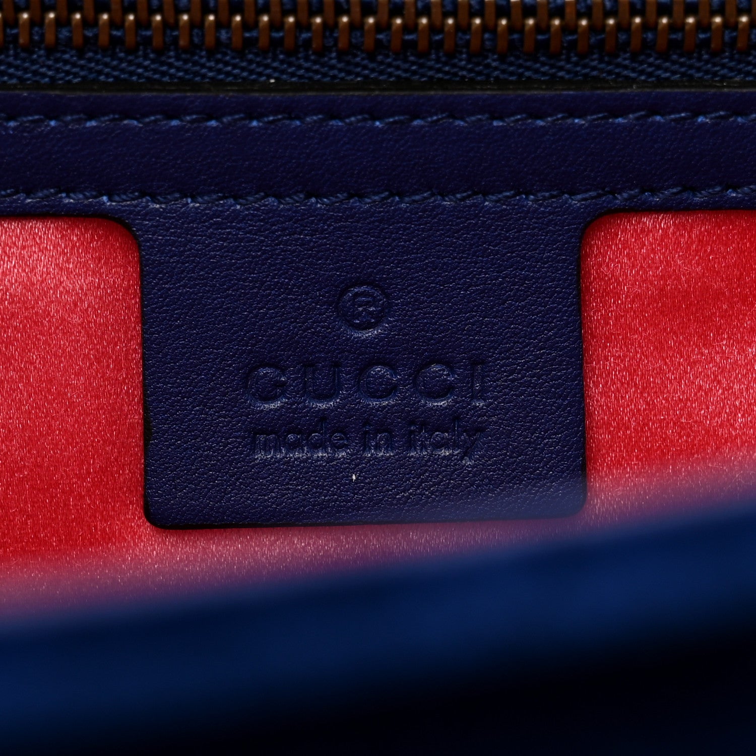 Gucci Velvet Matelasse GG Marmont Clutch Cobalt Blue 6 of 10