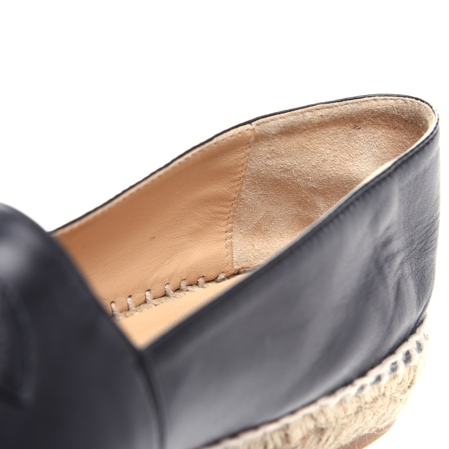 Chanel Lambskin CC Espadrilles 41 Black 10 of 11