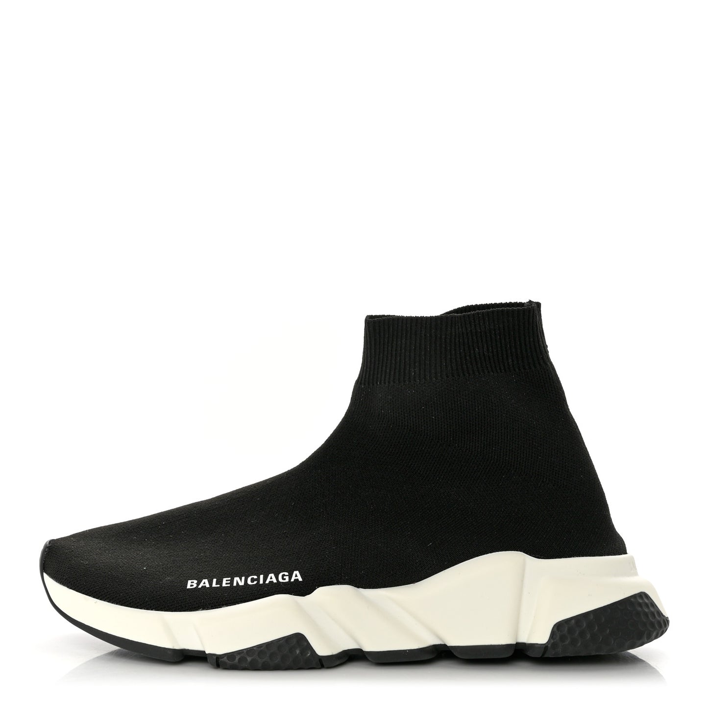 Neoprene Knit Womens Speed Sneakers 40 Black White