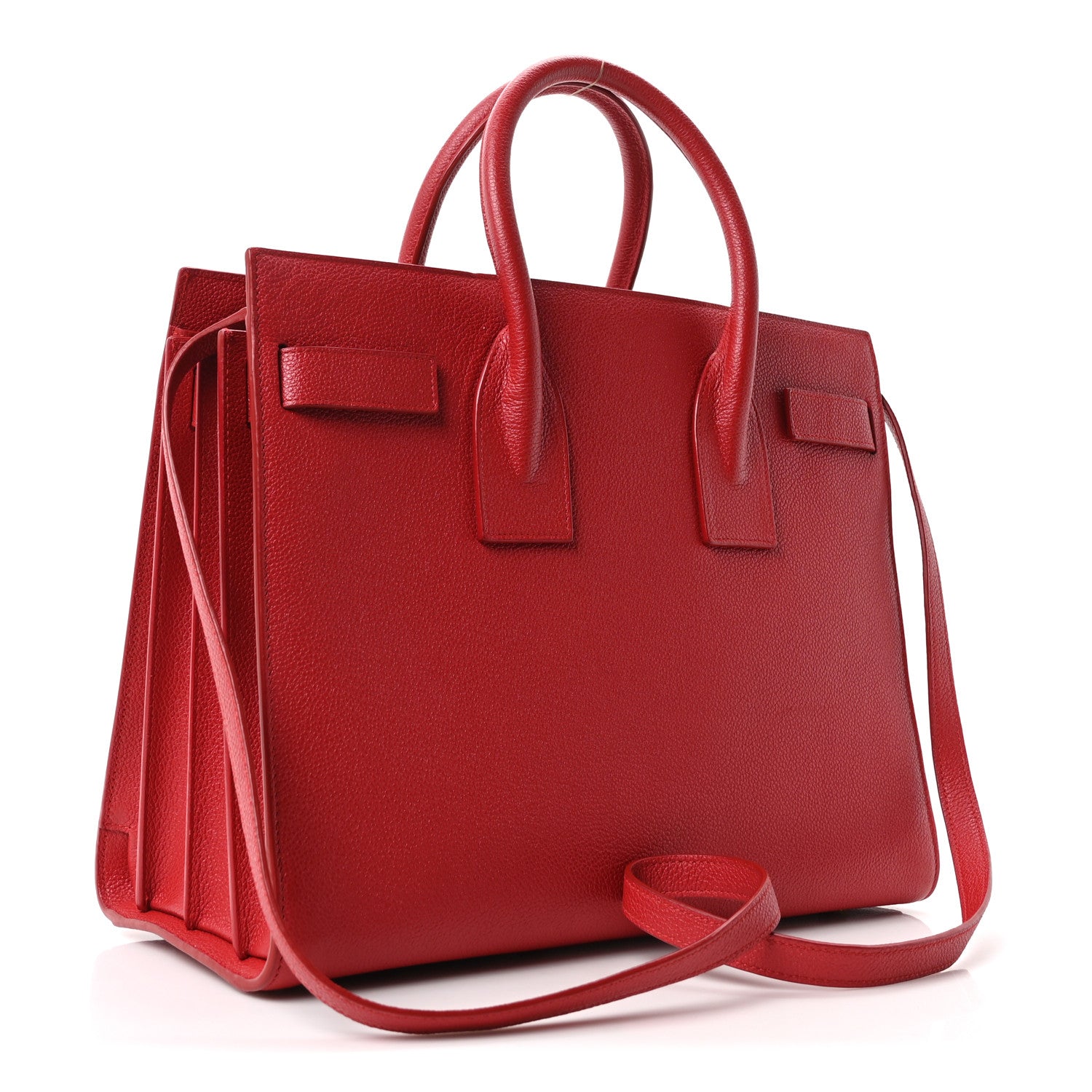 Saint Laurent Calfskin Small Sac De Jour Oxblood 3 of 10