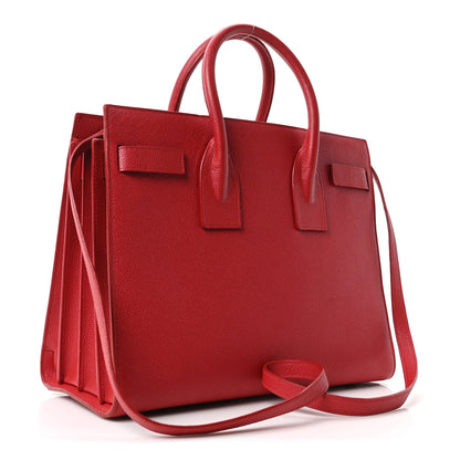 Saint Laurent Calfskin Small Sac De Jour Oxblood 3 of 10