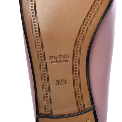 Gucci Lambskin Womens Brixton Horsebit Loafers 38.5 Perfect Pink 7 of 10