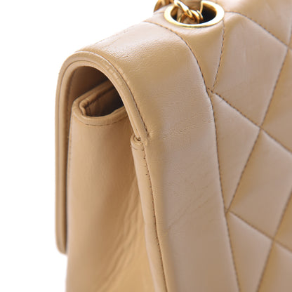 Chanel Lambskin Quilted Small Single Flap Beige 16 of 18