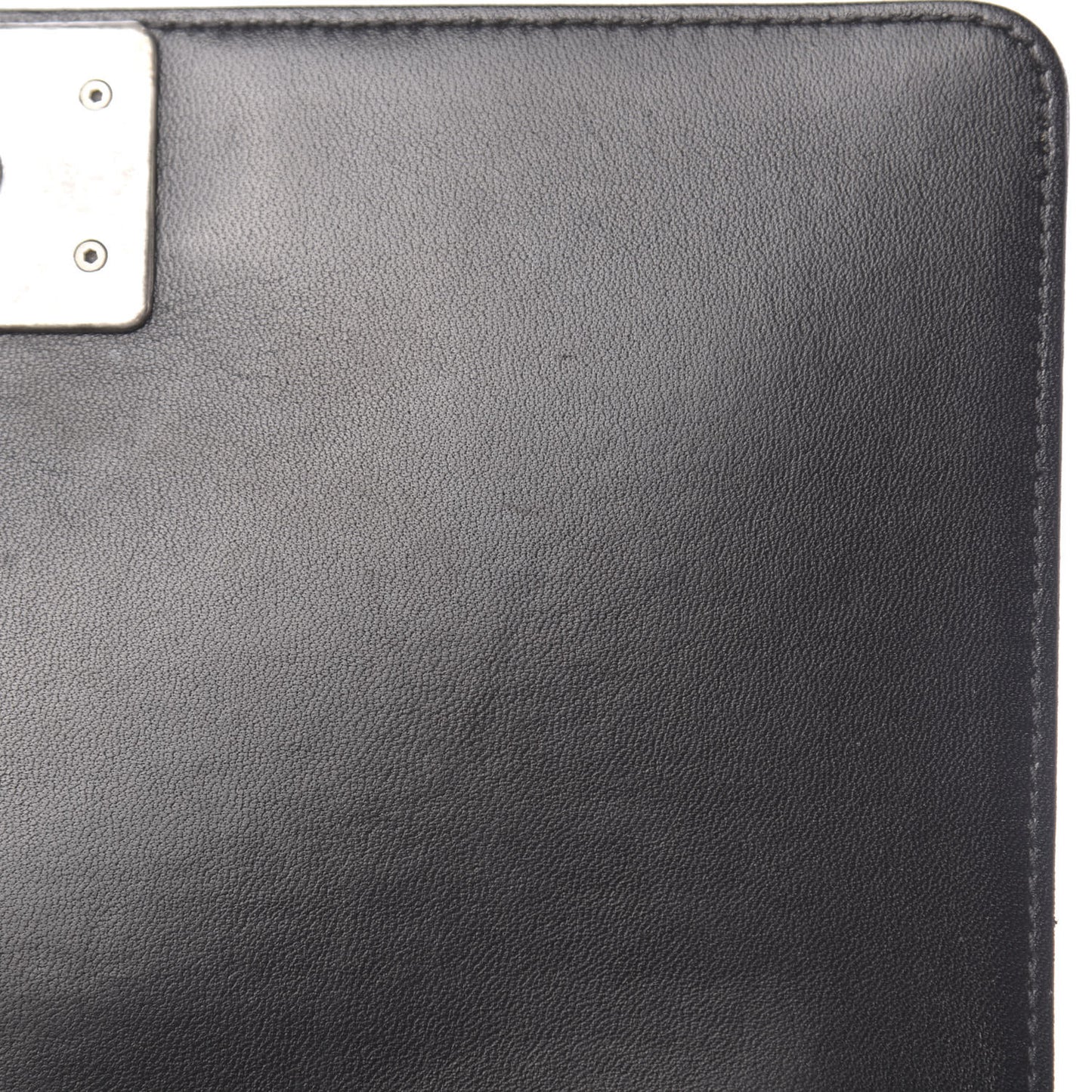 Calfskin Quilted Medium Boy Flap Black