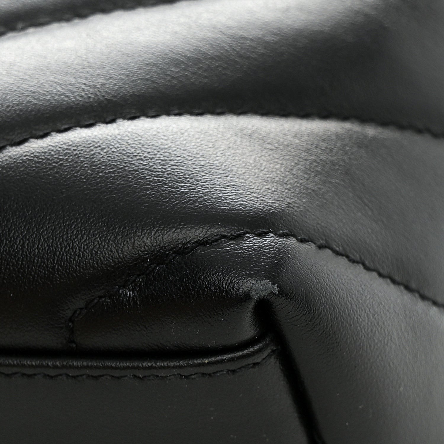 Saint Laurent Calfskin Y Quilted Monogram Monochrome Small Loulou Chain Satchel Black 13 of 13