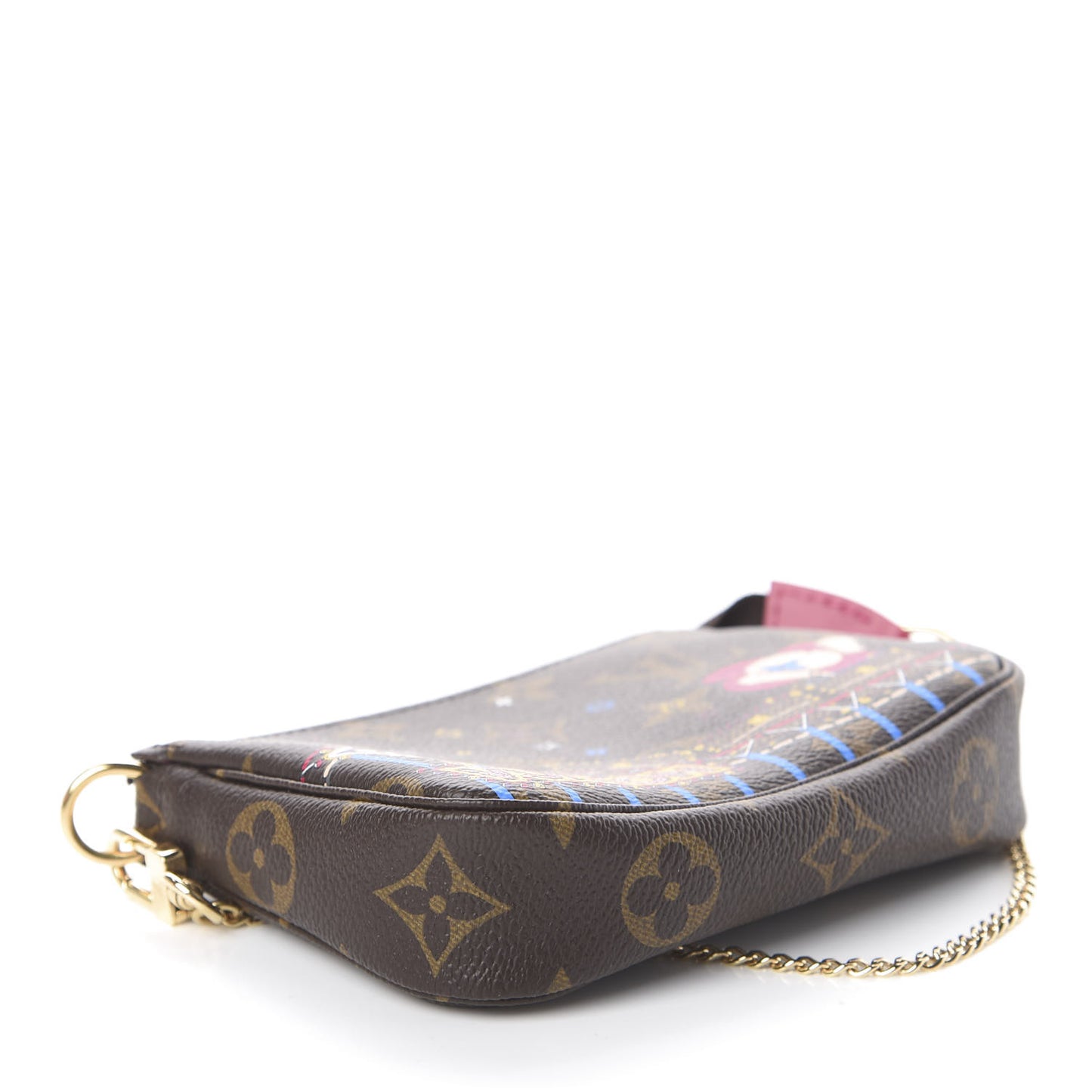 Monogram 2020 Christmas Animation Roller Coaster Mini Pochette Accessories Pivoine