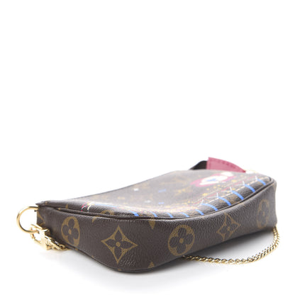 Louis Vuitton Monogram 2020 Christmas Animation Roller Coaster Mini Pochette Accessories Pivoine 3 of 6