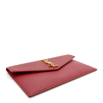 Saint Laurent Grain De Poudre Uptown Pouch Rouge Eros 4 of 9