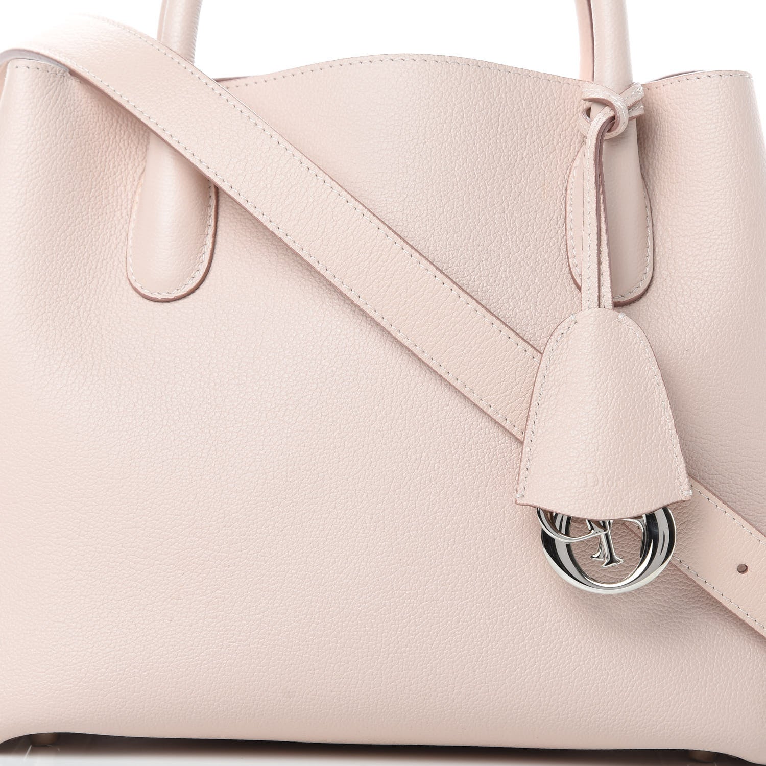 Christian Dior Supple Grained Calfskin Medium Open Bar Tote Rose Poudre 8 of 10