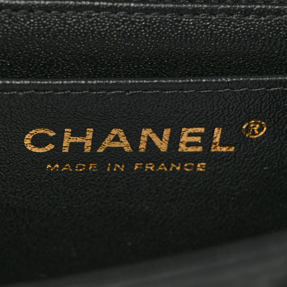 Chanel Lambskin Quilted Mini Coco Charms Rectangular Flap Black 6 of 14