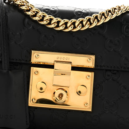 Gucci Guccissima Small Padlock Shoulder Bag Black 8 of 12