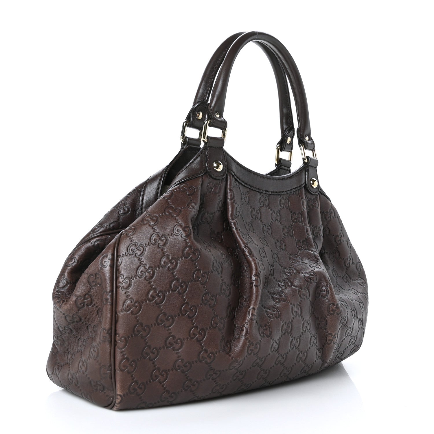 Gucci Guccissima Medium Sukey Tote Chocolate 3 of 9