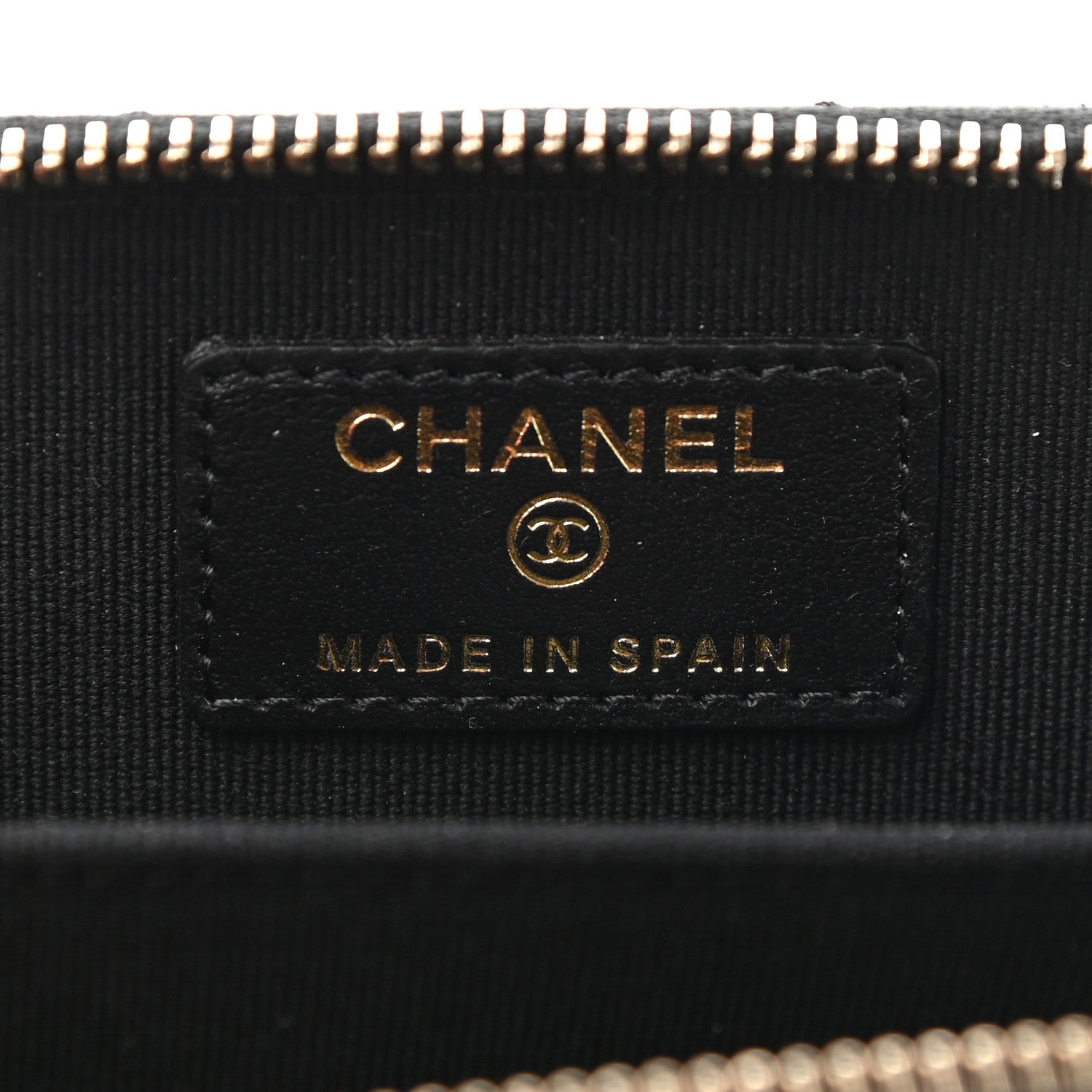 Chanel Caviar Quilted CC Zip Card Holder Black 6 of 8