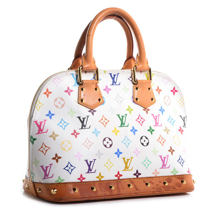 Louis Vuitton Monogram Multicolor Alma White 3 of 7