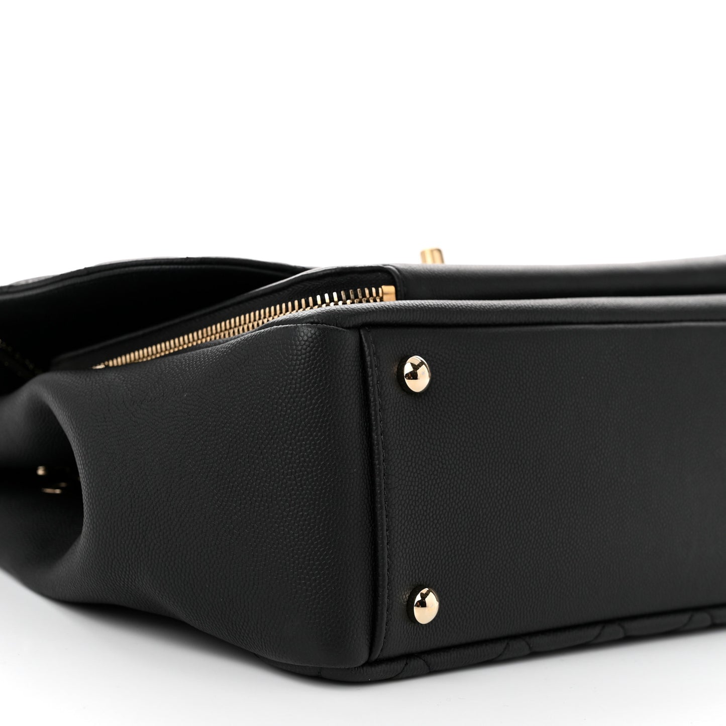 Caviar Quilted Large Business Affinity Flap Black