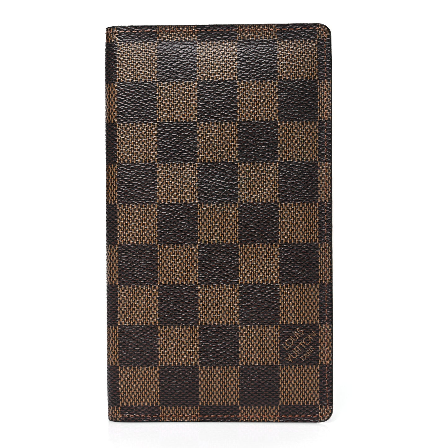 Damier Ebene Checkbook Cover Wallet