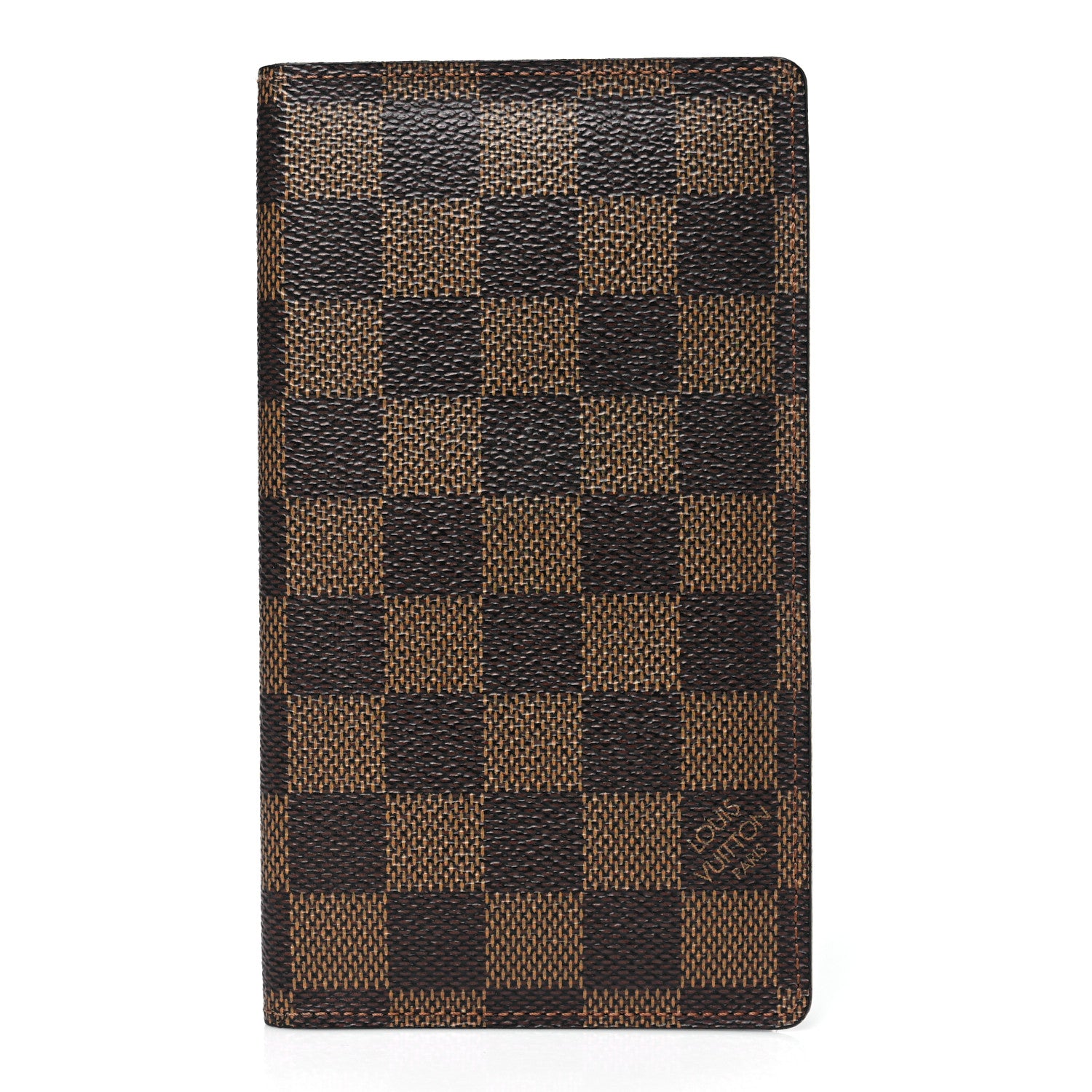 Louis Vuitton Damier Ebene Checkbook Cover Wallet 1 of 7