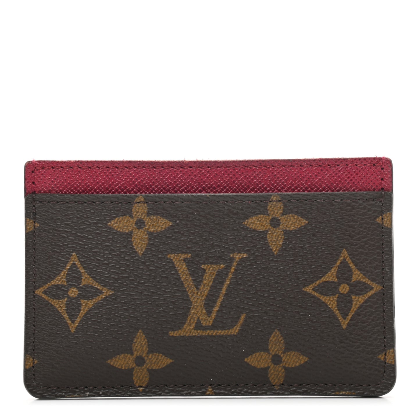 Monogram Card Holder Fuchsia