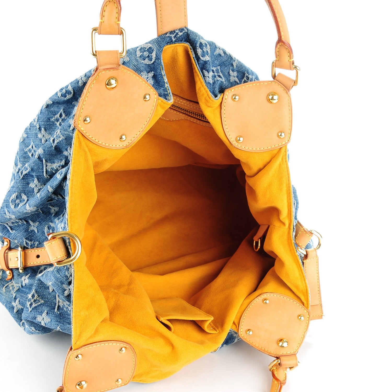 Louis Vuitton Denim Mahina XL Blue 5 of 9