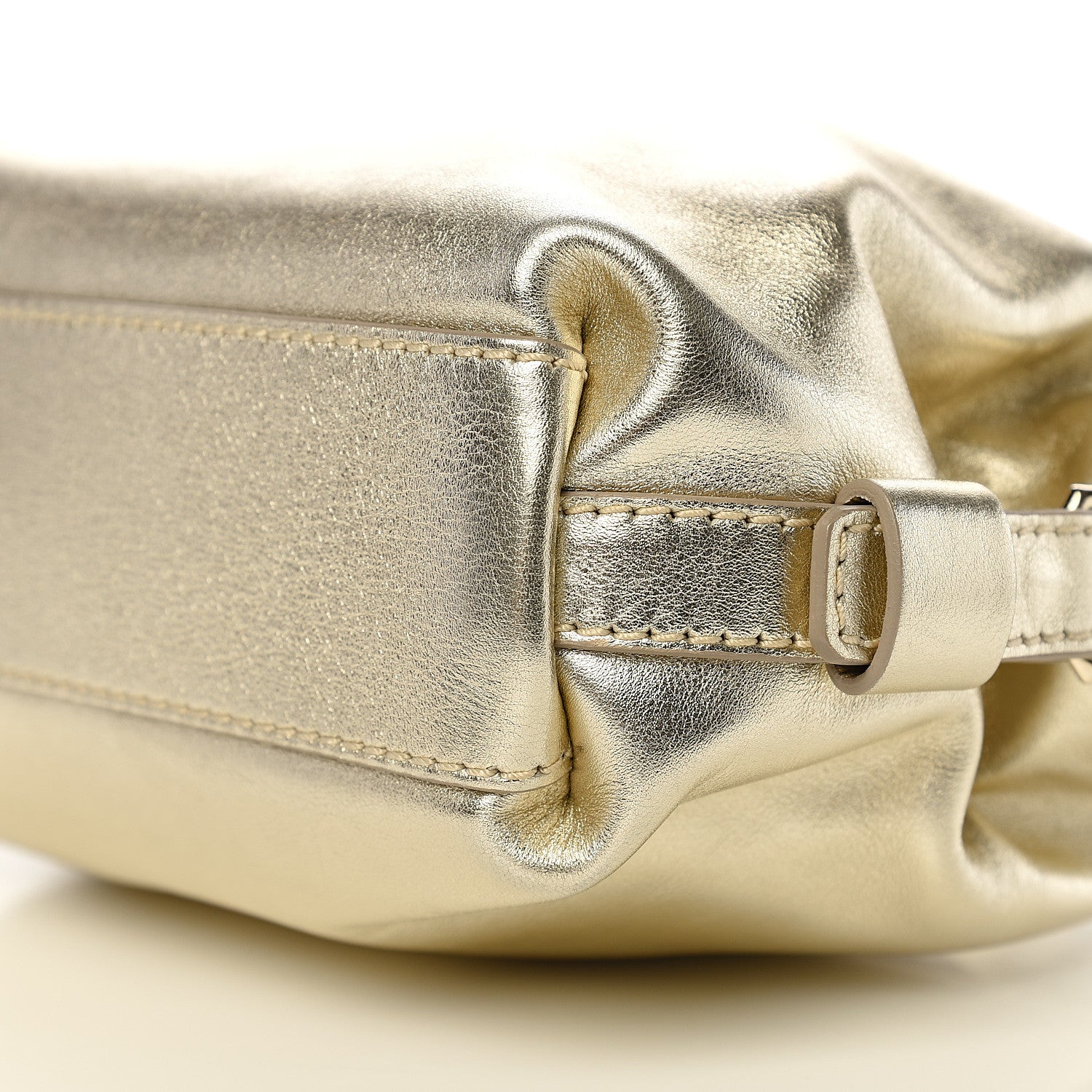 Givenchy Metallic Calfskin Micro Nightingale Gold 8 of 9