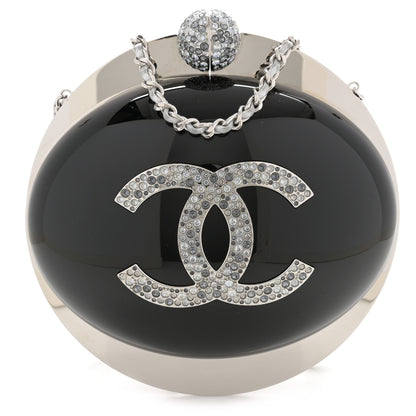Chanel Resin Crystal CC Evening On The Moon Minaudiere Black 1 of 12