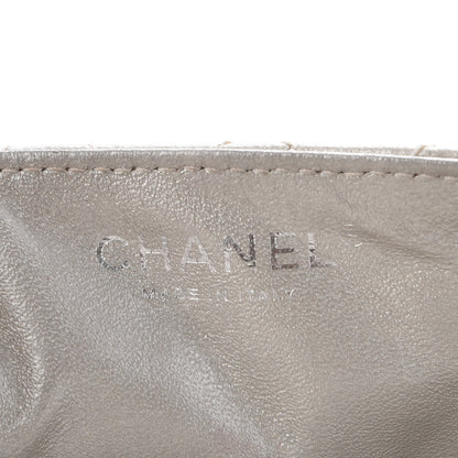 Chanel Metallic Lambskin Quilted East West Flap Silver 7 of 7