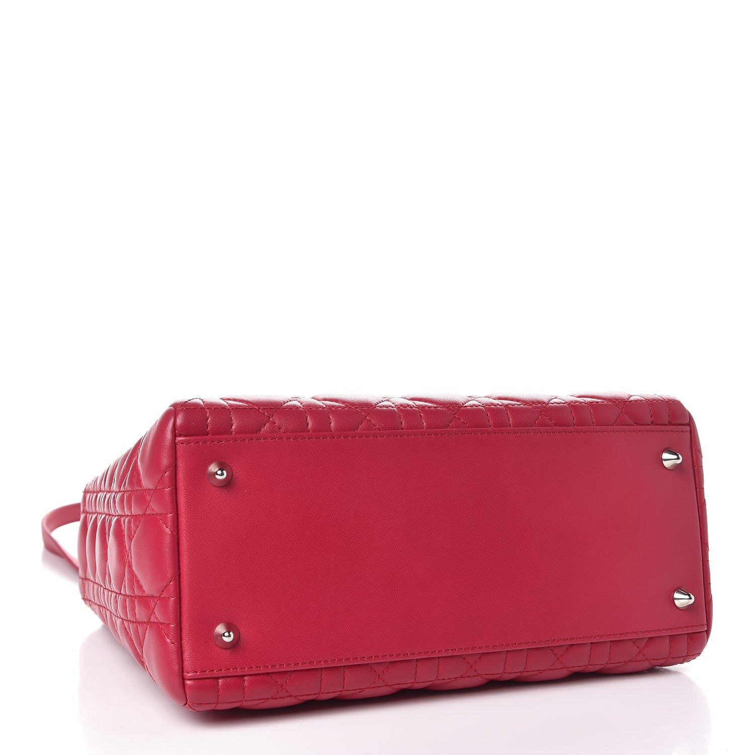 Christian Dior Lambskin Cannage Medium Lady Dior Fuchsia 5 of 8