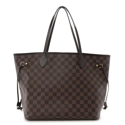 Louis Vuitton Damier Ebene Neo Neverfull MM Rose Ballerine 1 of 12
