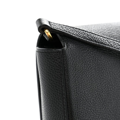 Burberry Grainy Calfskin Vintage Check Hampshire Crossbody Black 10 of 14