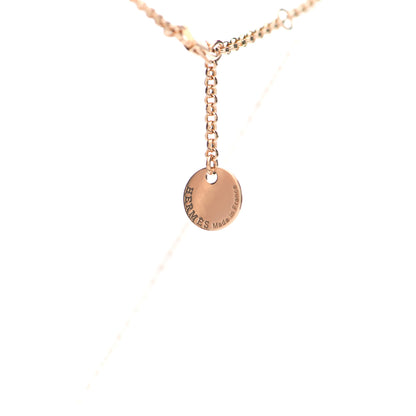 Hermes 18K Rose Gold PM Kelly Clochette Necklace 6 of 7