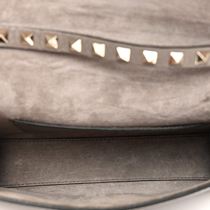 Valentino Garavani Pebbled Calfskin Medium Rockstud Flip Lock Crossbody Bag Poudre 5 of 10