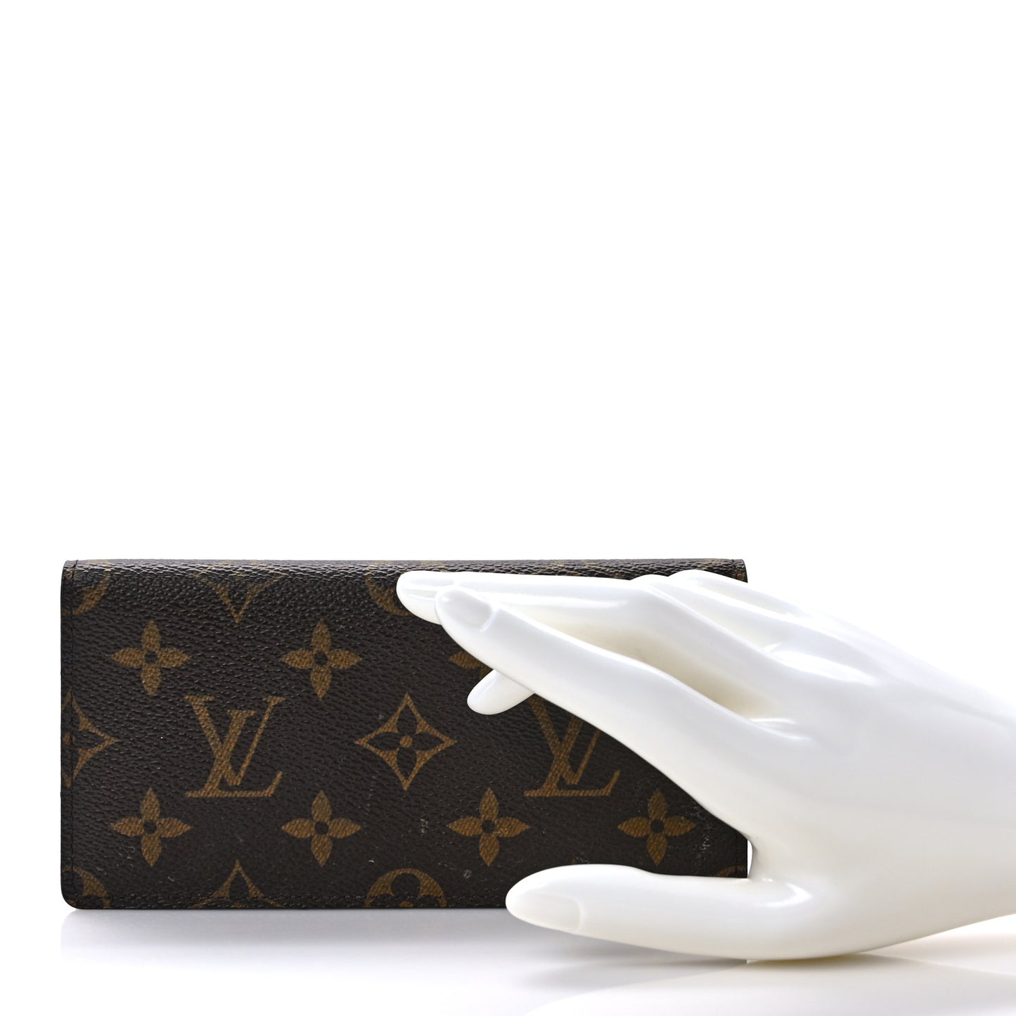 Monogram Simple Checkbook Holder Wallet Cover