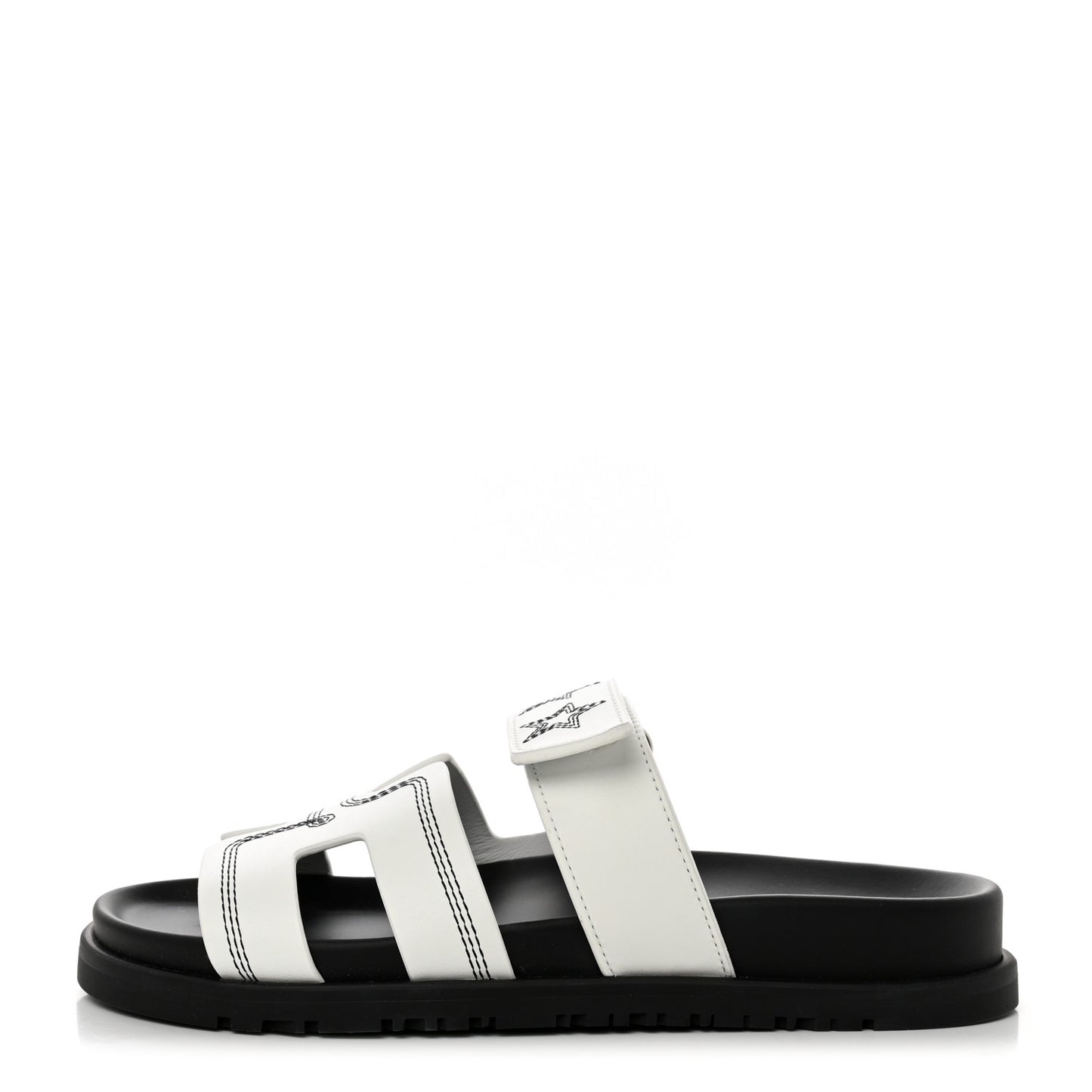 Calfskin Stars Womens Chypre Sandals 35 White