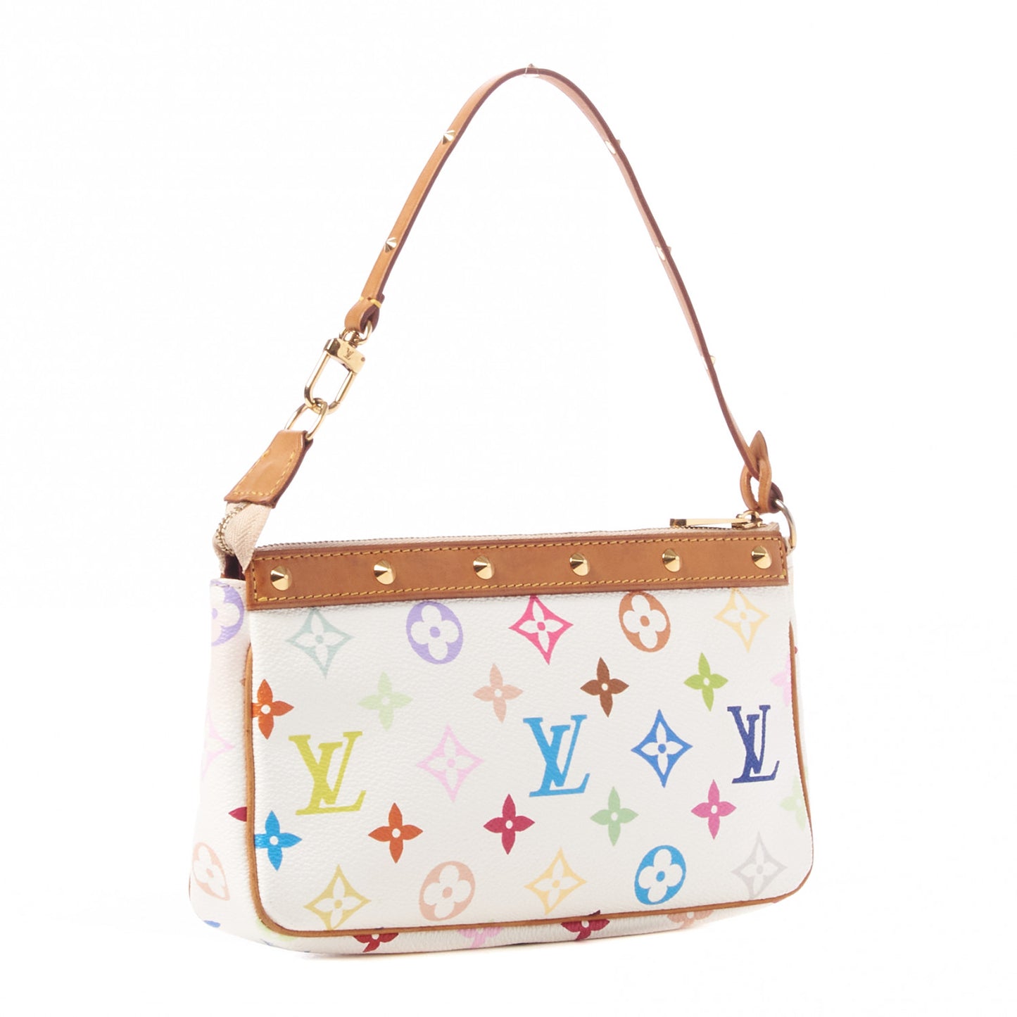 Monogram Multicolor Pochette Accessories White