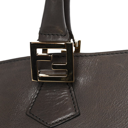 Fendi Vitello Acqua Large Twins Tote Grigio Scuro 17 of 24