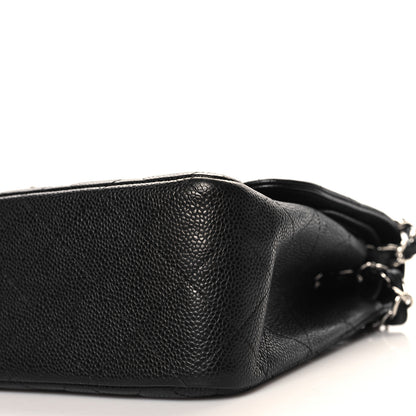 Chanel Caviar Quilted Jumbo Double Flap Black 10 of 12
