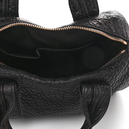 Alexander Wang Pebbled Lambskin Rocco Black Rose Gold Hardware 5 of 11