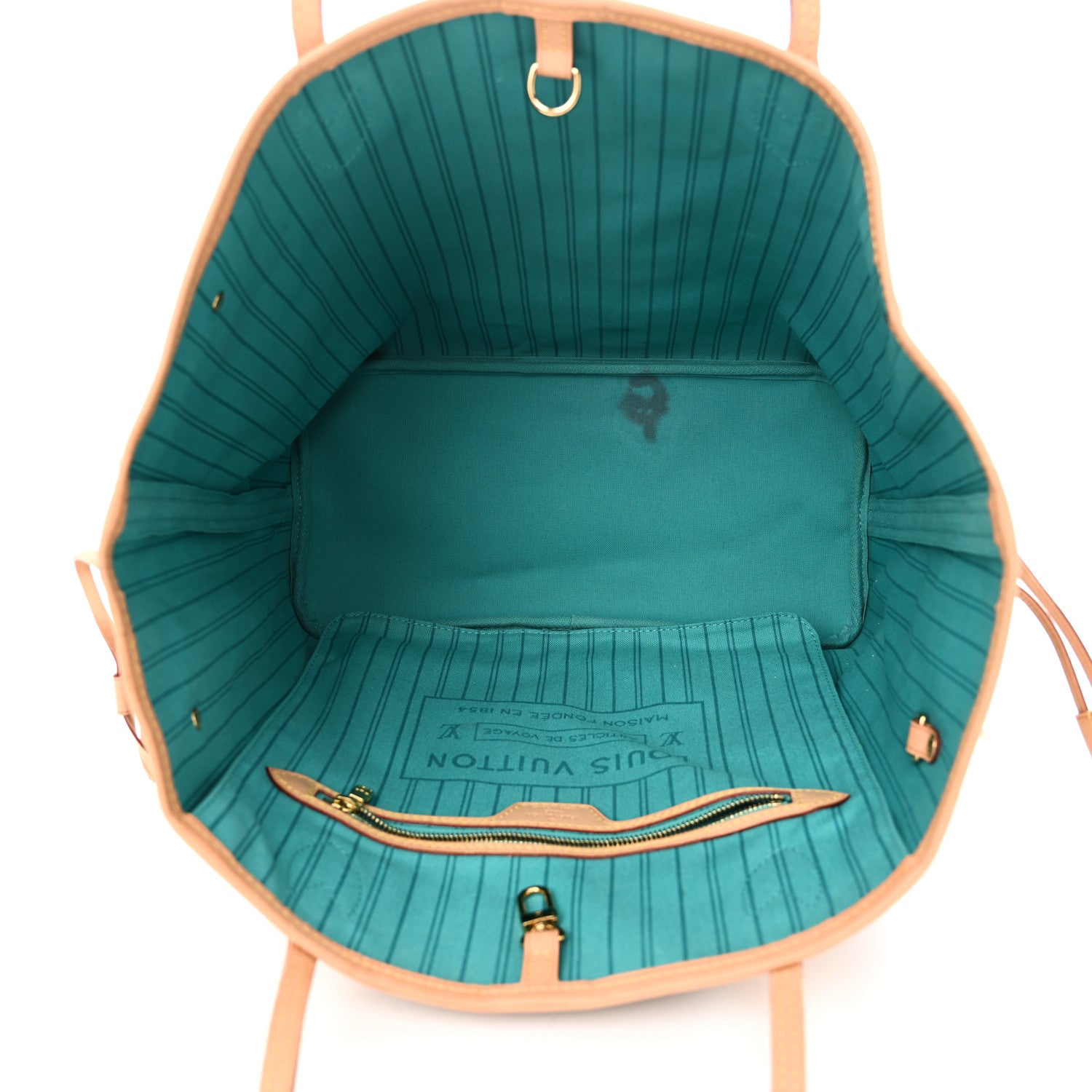 Louis Vuitton Monogram V Neverfull MM Turquoise 6 of 12