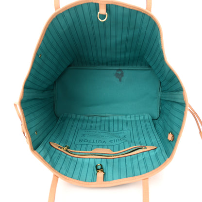 Louis Vuitton Monogram V Neverfull MM Turquoise 6 of 12