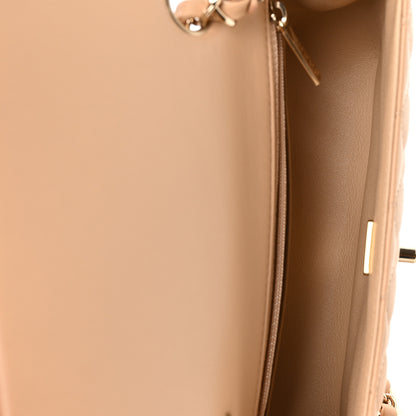 Chanel Lambskin Quilted Mini Rectangular Flap Beige 5 of 11