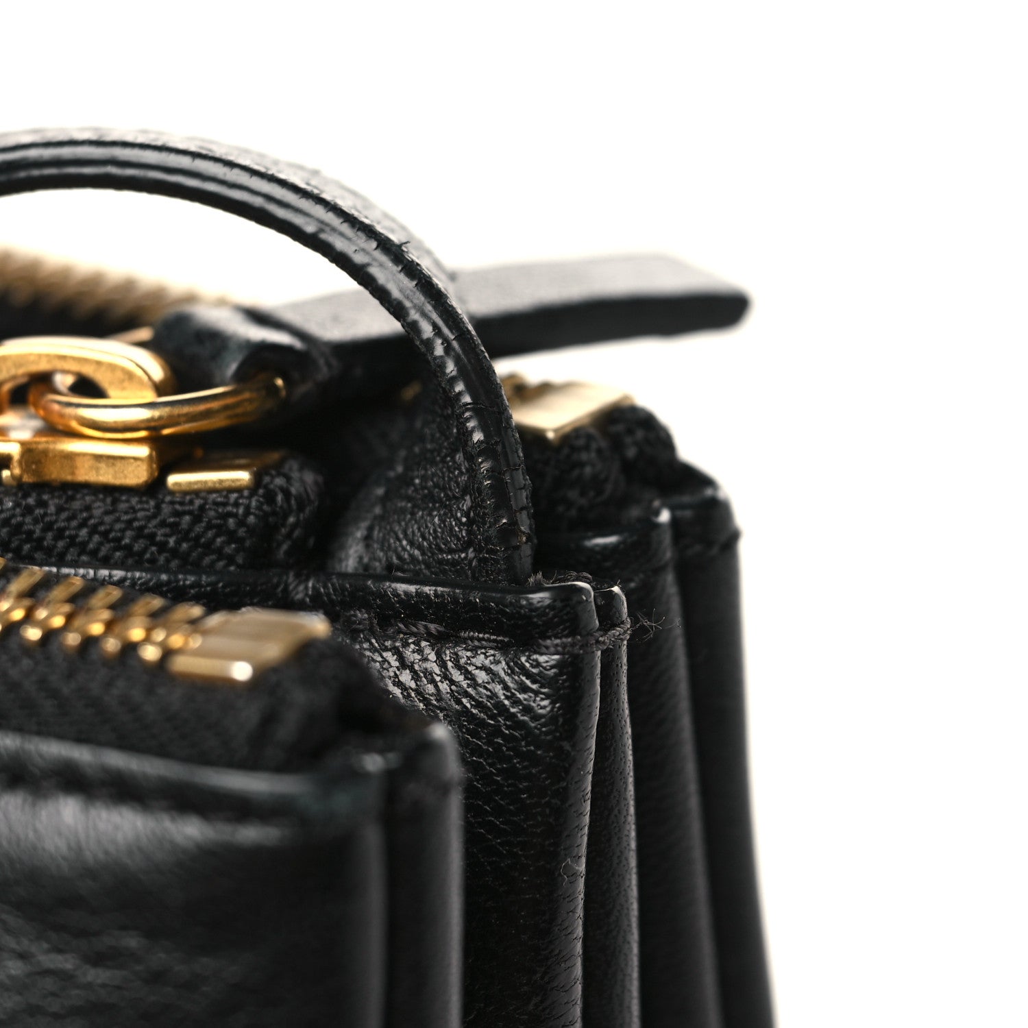Celine Lambskin Small Trio Crossbody Bag Black 11 of 11