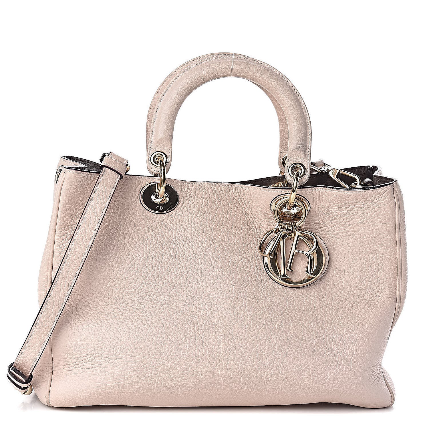 Christian Dior Bullcalf Medium Diorissimo Tote Rose Poudre 1 of 12