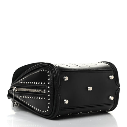 Alexander McQueen Calfskin Studded Mini Heroine Shoulder Bag Black 4 of 10