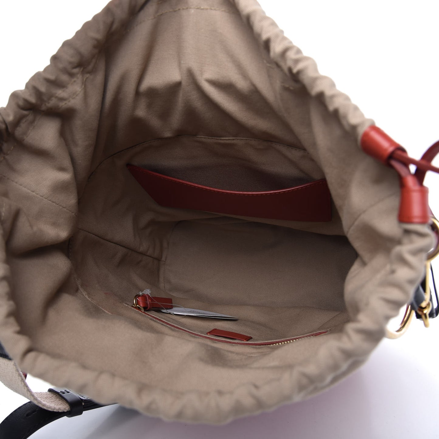 Smooth Calfskin Medium Roy Bucket Bag Earthy Red