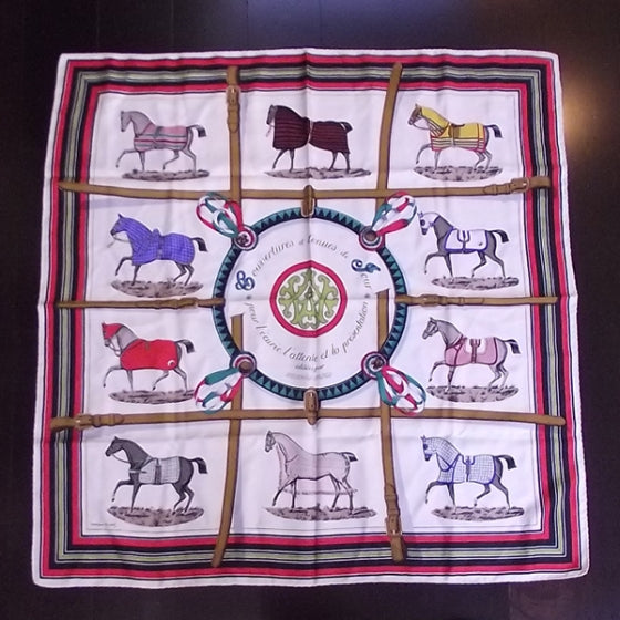 Silk Equestrian Scarf Multicolor