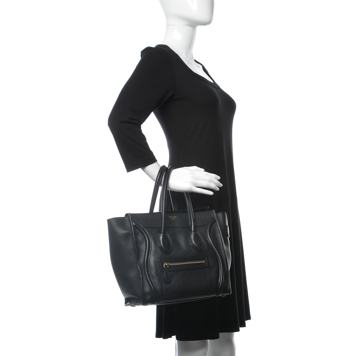 Smooth Calfskin Micro Luggage Black