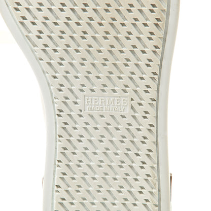 Hermes Calfskin Pegase Pop Polo Sneakers 37.5 Multicolor White 6 of 11